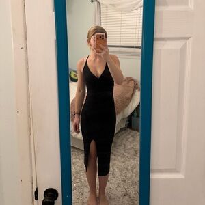 Olivia Rae Black Backless Dress